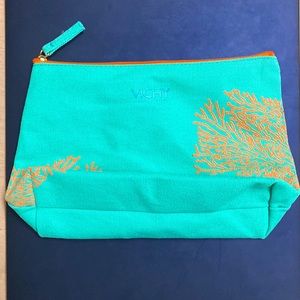 Vichy Laboratories Cosmetics Travel Bag in Green and Orange
